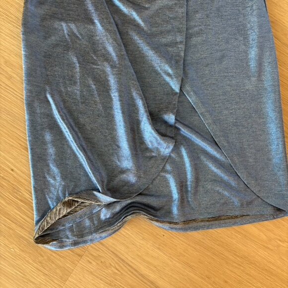 Lovers + Friends Kahlo Midi Dress Electric Blue Shimmer Size XS Revolve - Picture 3 of 9